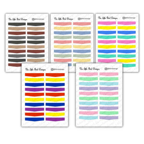 Header Stickers - 4 Options - Sticker Sheets