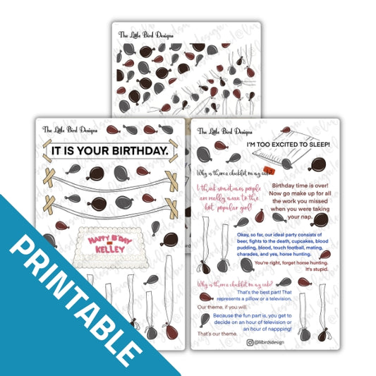 PRINTABLE - It is your birthday. Sticker Set