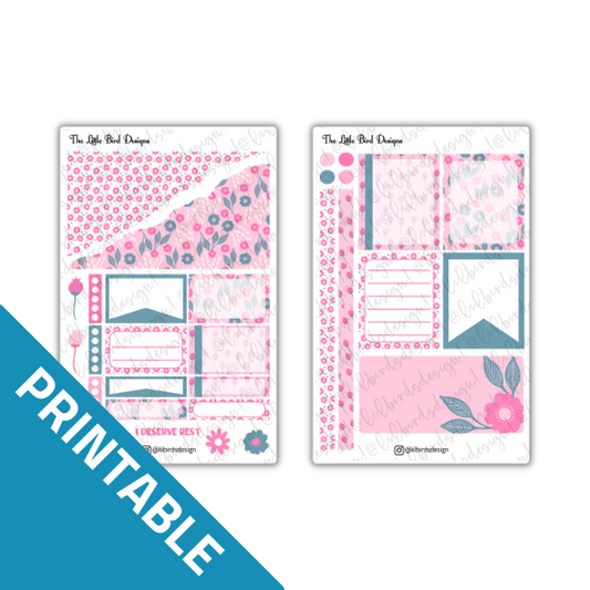PRINTABLE - Pink Kindness Passion Planner Daily Stickers Set
