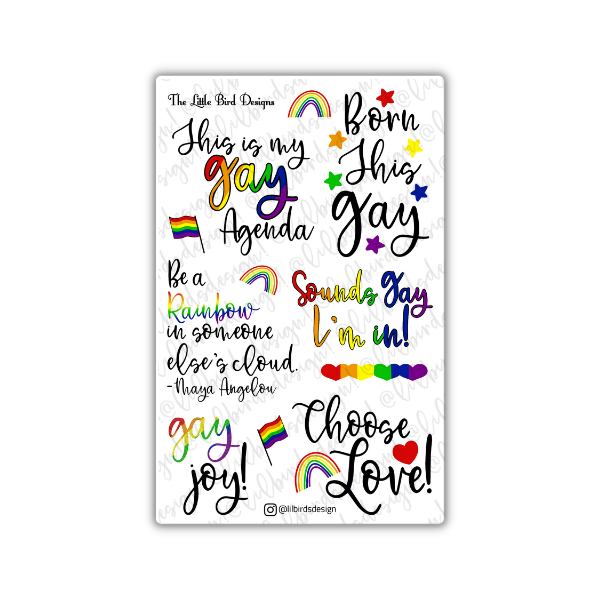 PRINTABLE - Gay Gummy Sticker Sheets