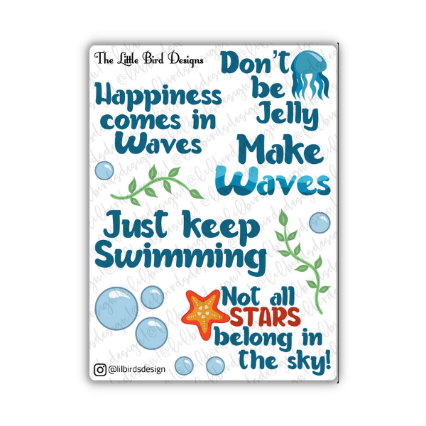 The Reef Life Sticker Sheets