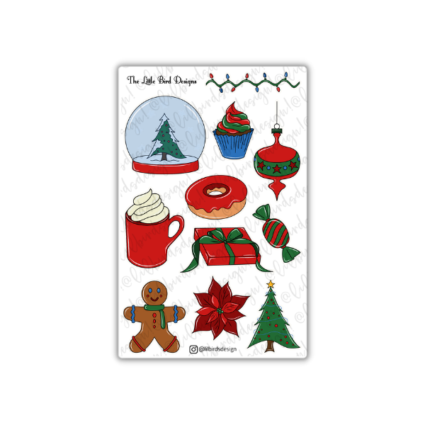 PRINTABLE - Christmas Images Sticker Sheets