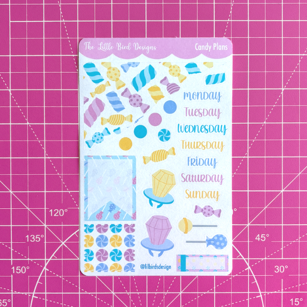 Candy Plans - Weekly Sticker Sheet