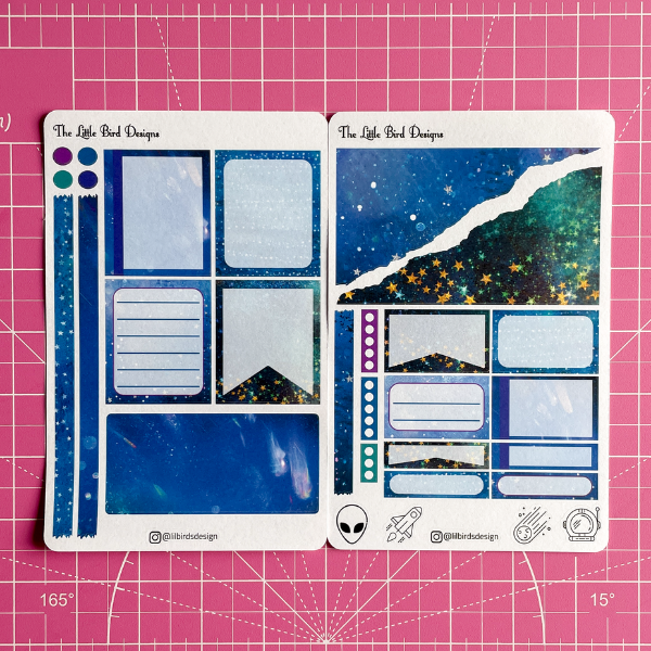 Dark Space – Passion Planner Daily – Sticker Bundle