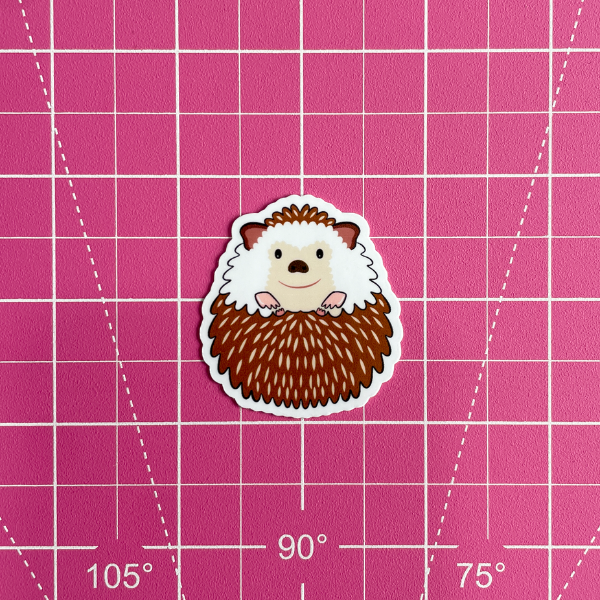 Hedgehog Waterproof Vinyl Sticker