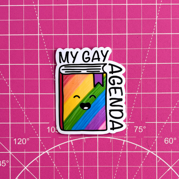 My Gay Agenda Waterproof Sticker