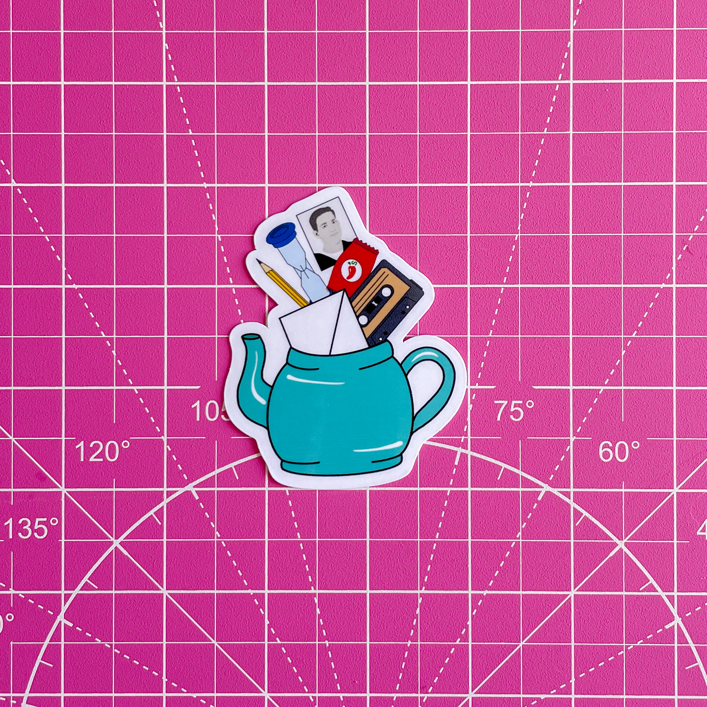 Pam's Teapot Waterproof Sticker