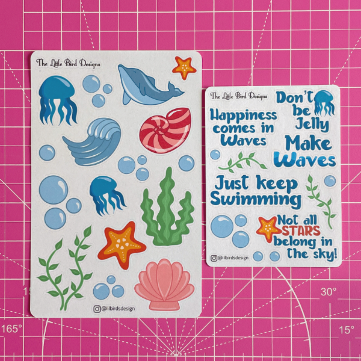 The Reef Life Sticker Sheets