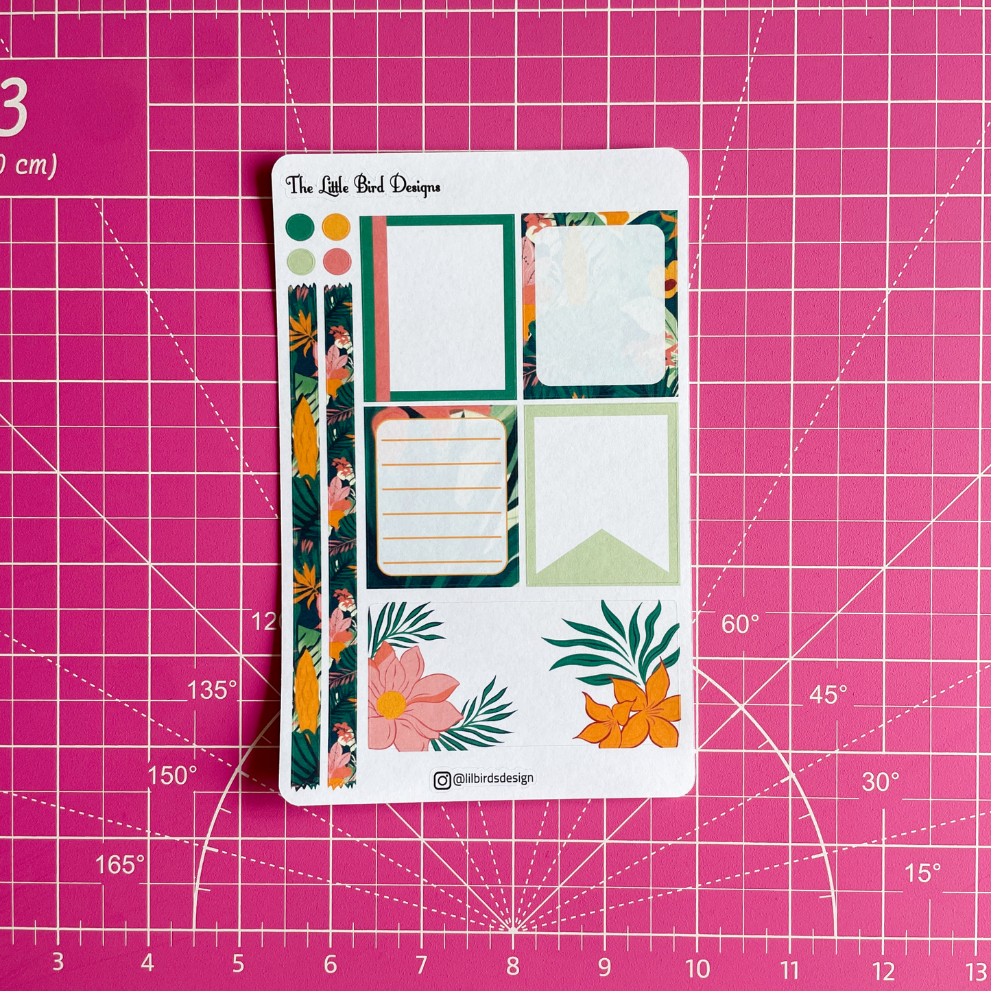 Tropical Flowers – Passion Planner Daily – Sticker Bundle