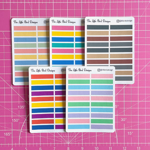 Header Stickers - 4 Options - Sticker Sheets