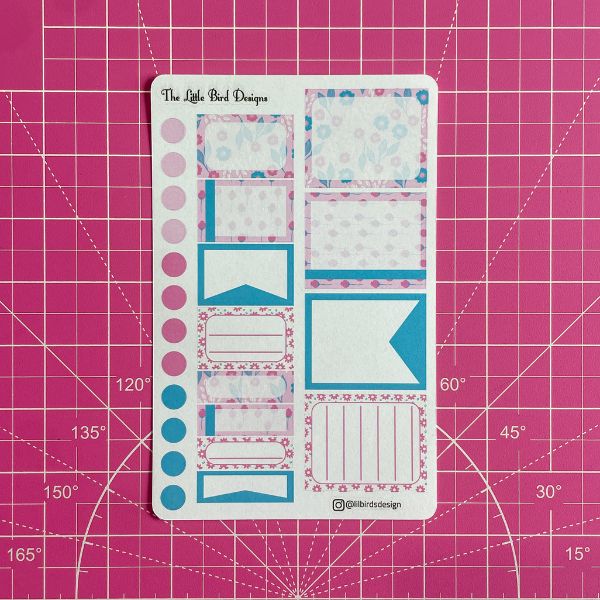 Pink Kindness - Functional Boxes Sticker Sheet