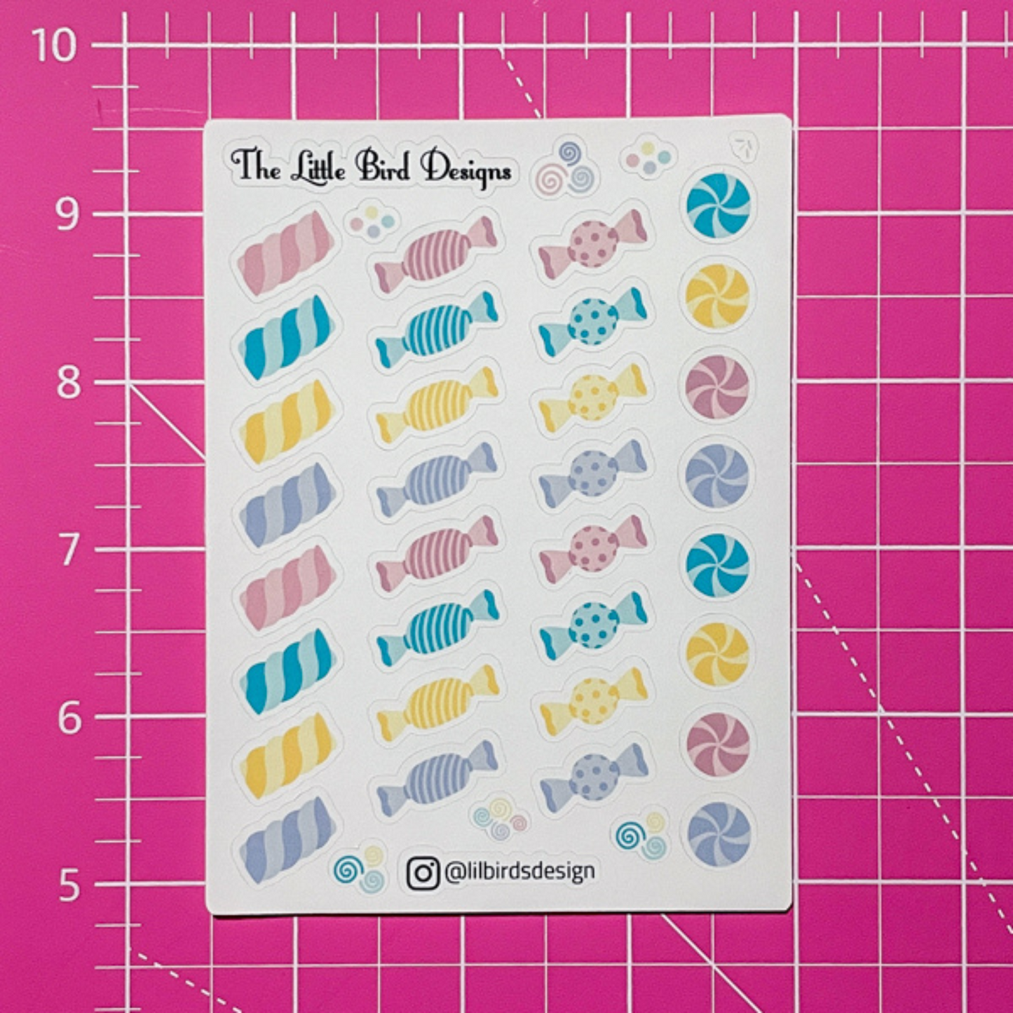 Pastel Candy Sticker Sheets