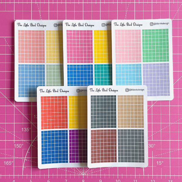 Paper Boxes - 3 Options - Sticker Sheets