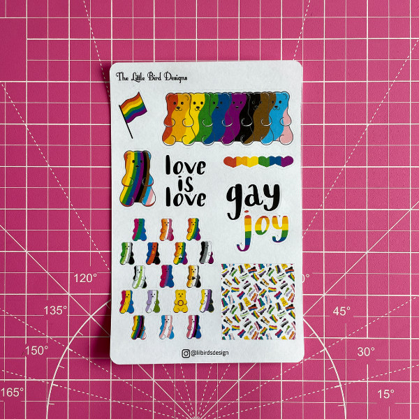 Gay Gummy Sticker Sheets