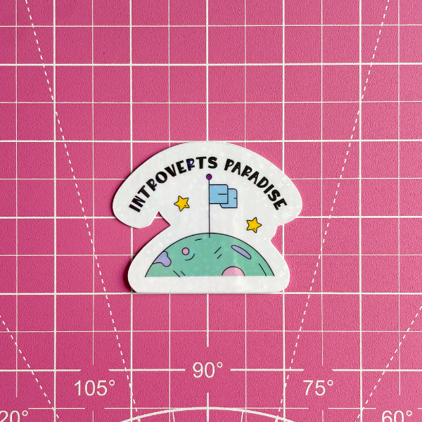 Introverts Paradise Waterproof Vinyl Sticker