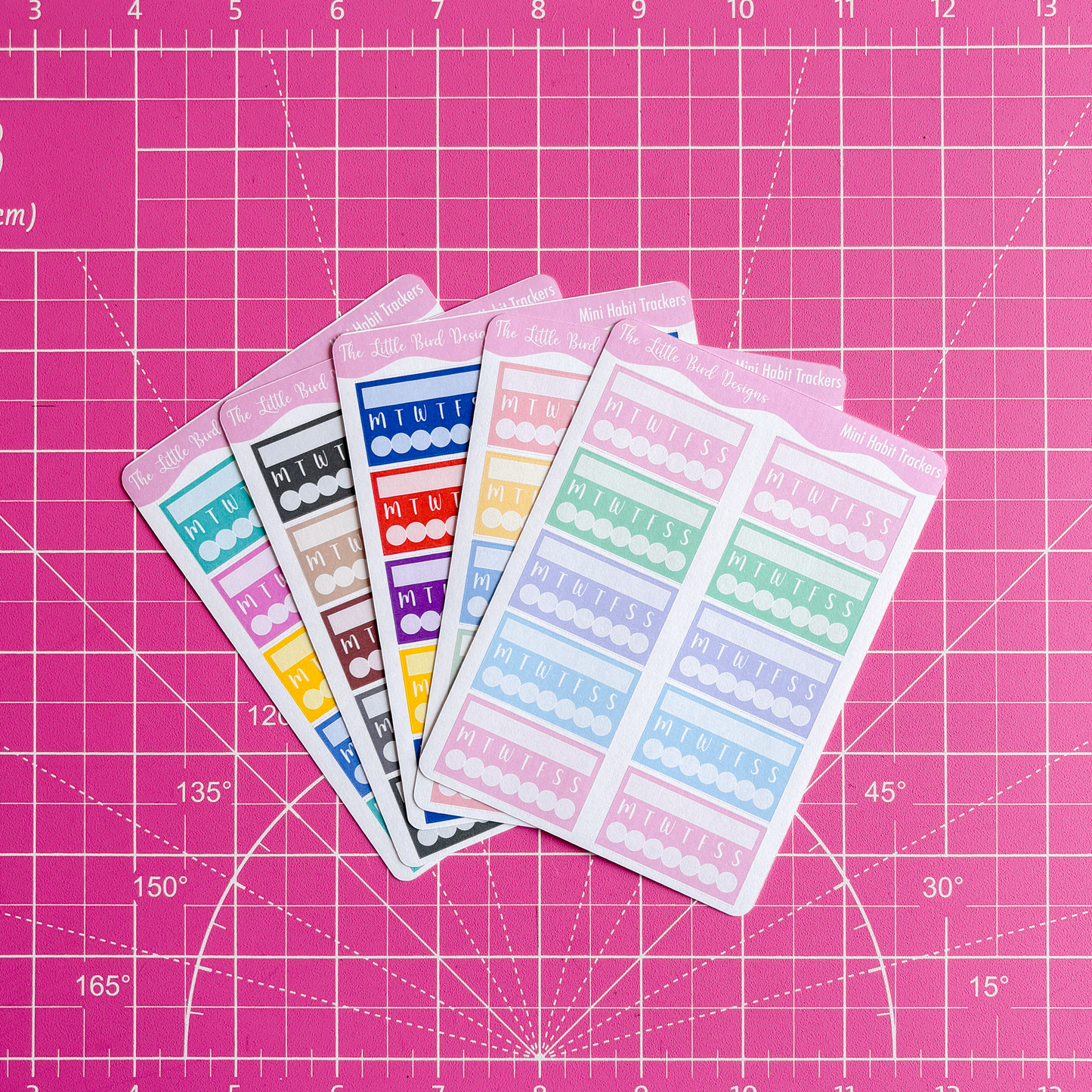 Mini Habit Tracker Sticker Sheets