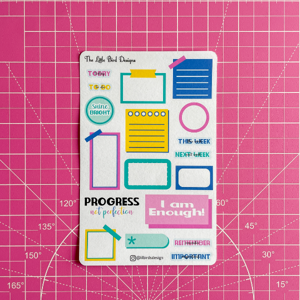 Sticky Notes Sticker Sheets