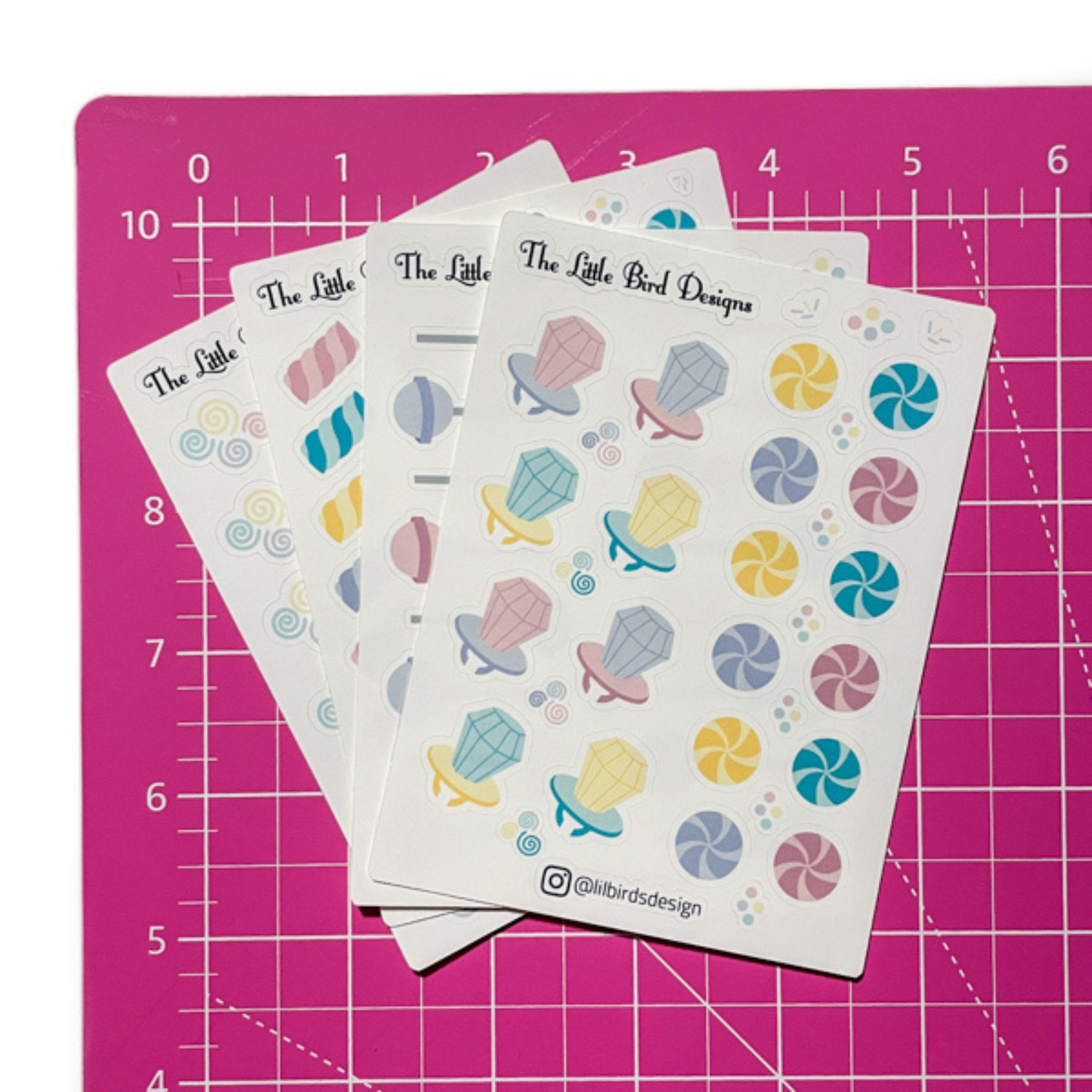 Pastel Candy Sticker Sheets