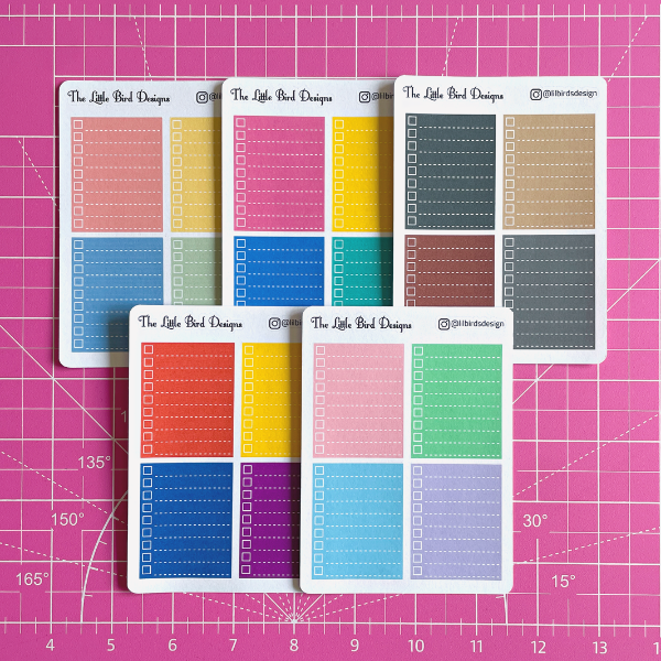 Checkboxes - 2 Options - Sticker Sheets