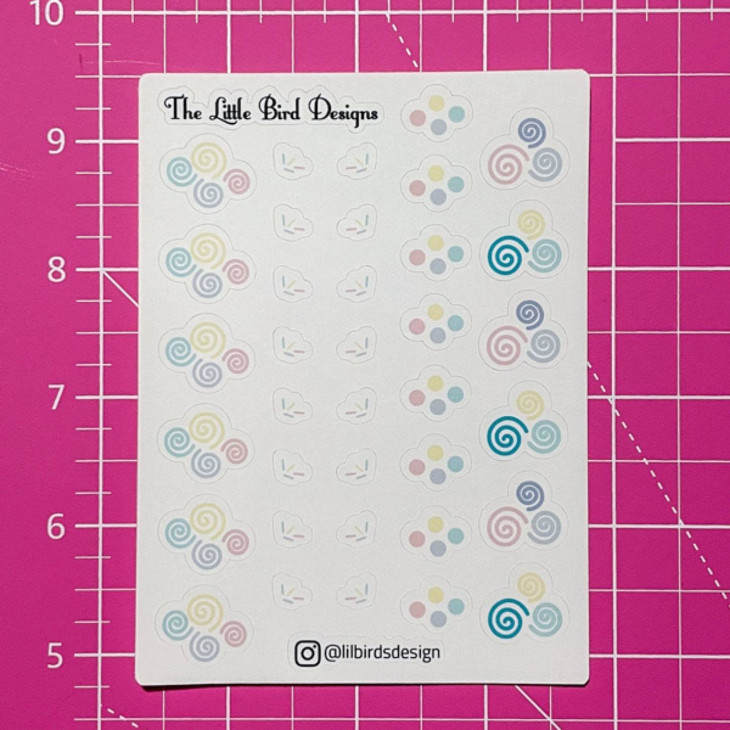 Pastel Candy Sticker Sheets