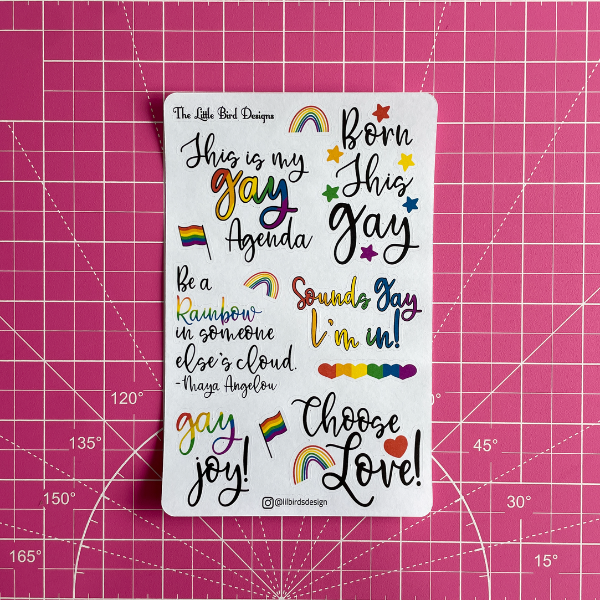 Gay Gummy Sticker Sheets