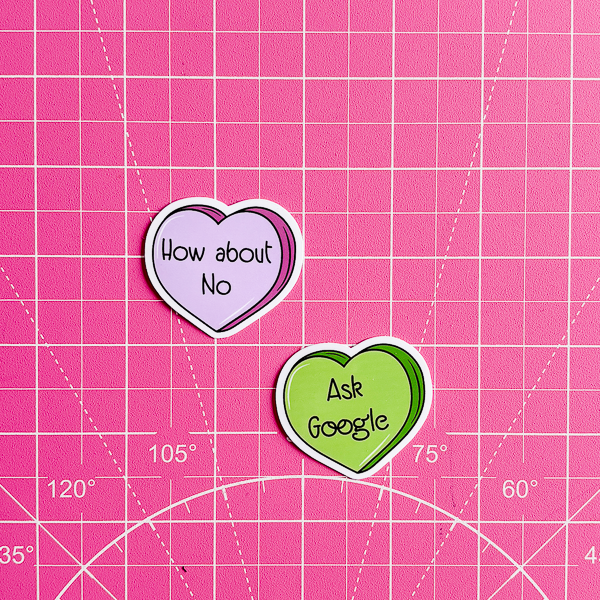 Sassy Candy Hearts Waterproof Vinyl Sticker