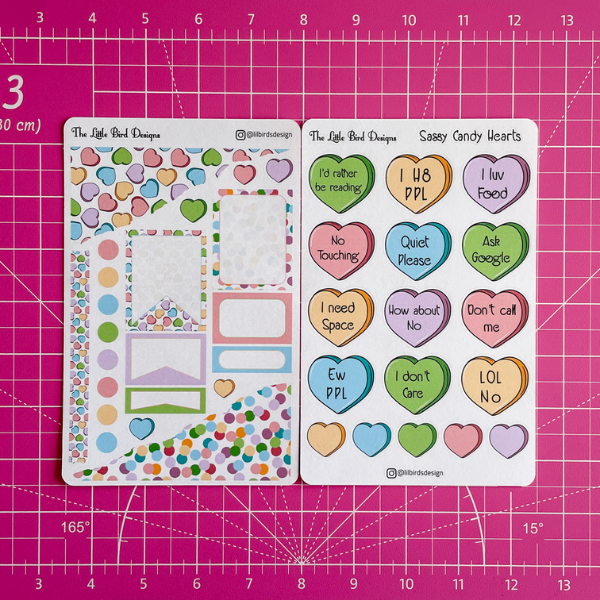 Sassy Candy Hearts – Sticker Bundle