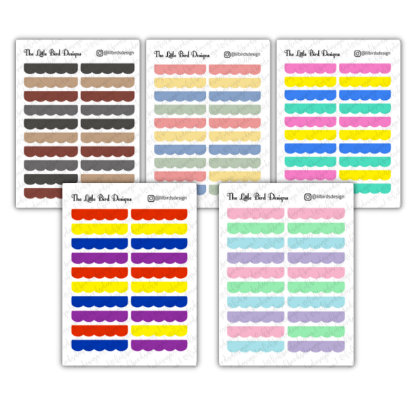 Header Stickers - 4 Options - Sticker Sheets