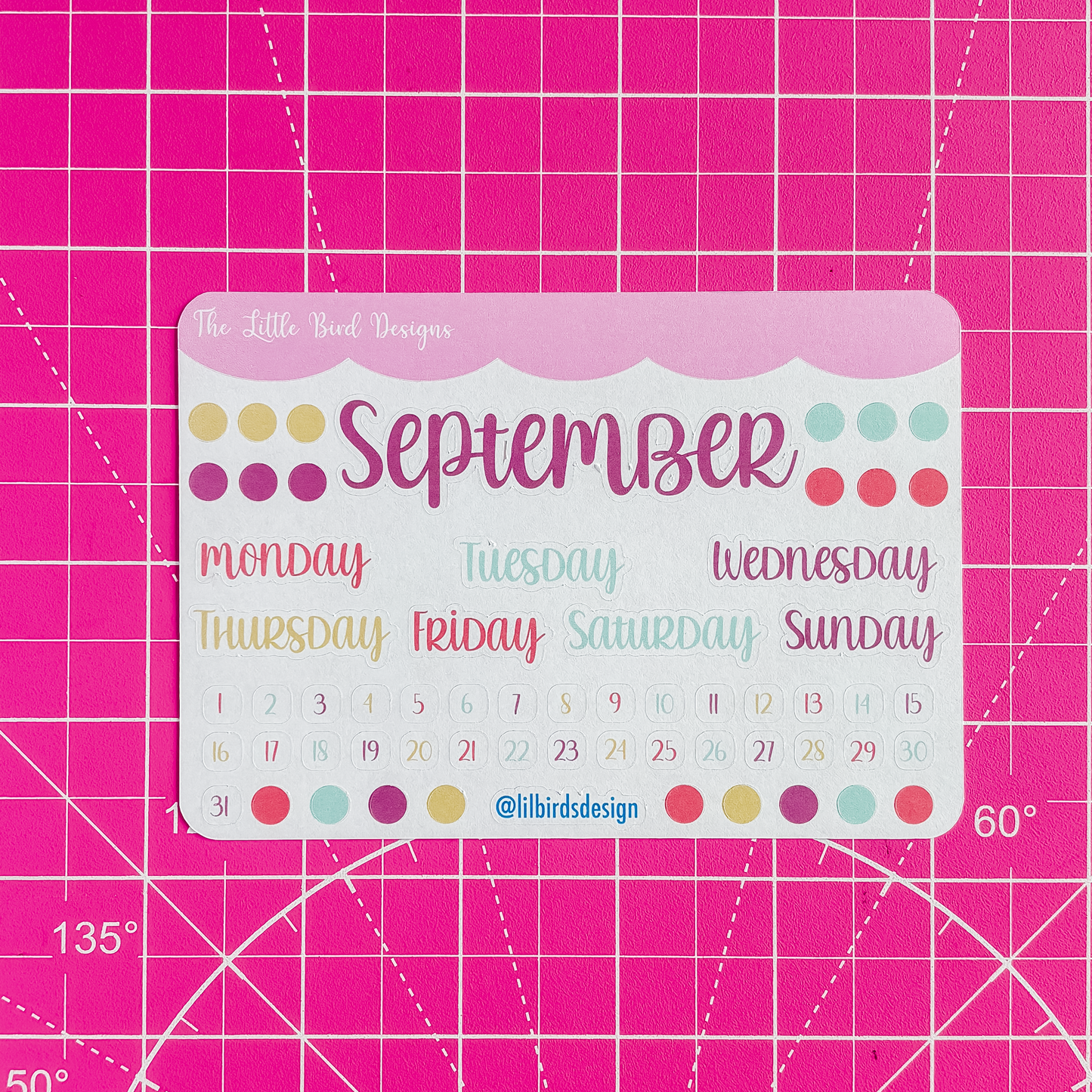 Monthly Basics - Fun Holidays Colours