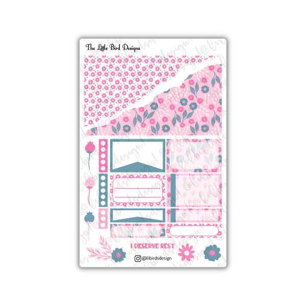 PRINTABLE - Pink Kindness Passion Planner Daily Stickers Set