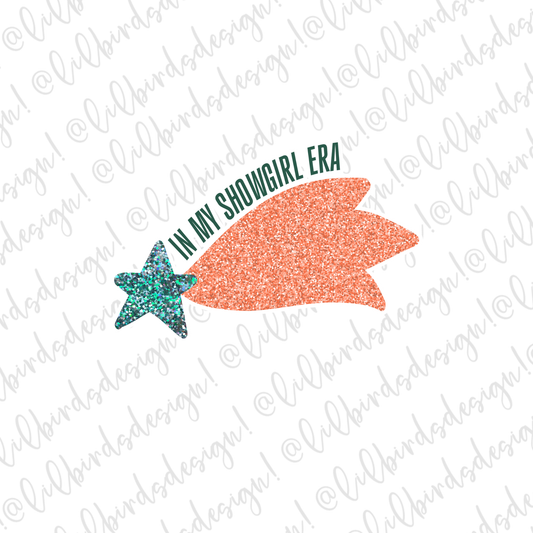 In My Showgirl Era Shooting Star Waterproof Sticker