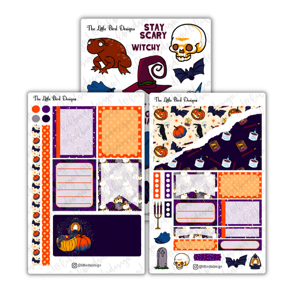 Stay Scary – Passion Planner Daily – Sticker Bundle