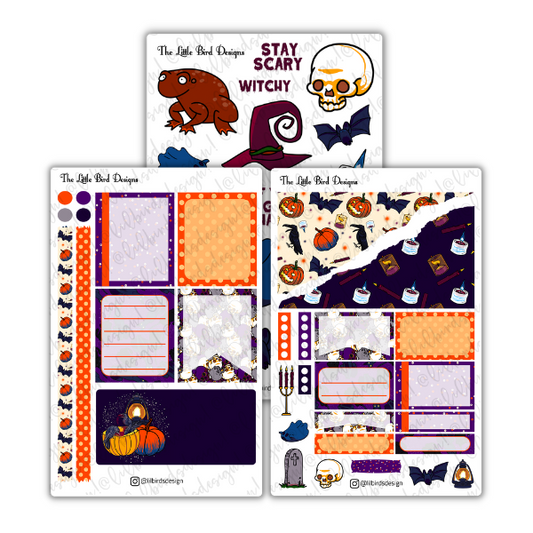 Stay Scary – Passion Planner Daily – Sticker Bundle