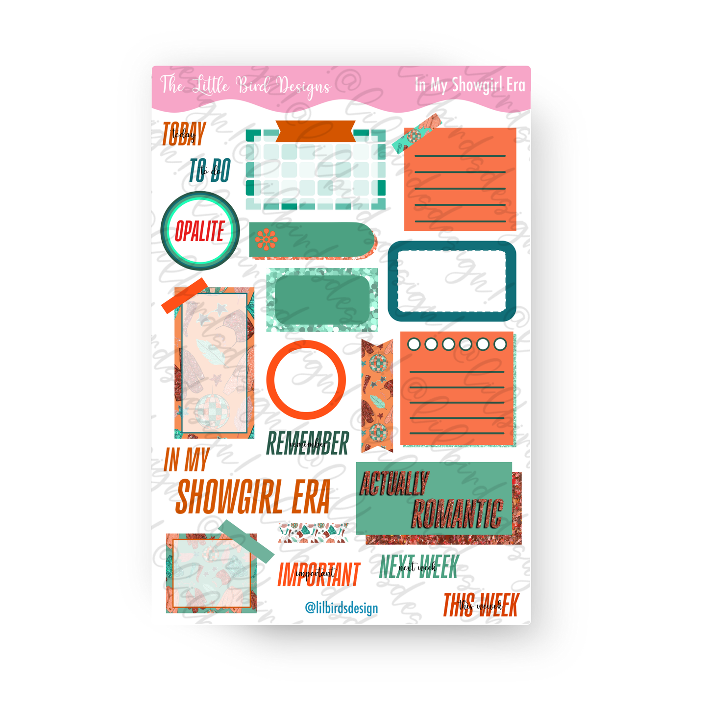 In My Showgirl Era - Sticker Sheets