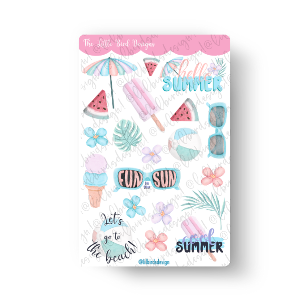 Cool Summer Sticker Sheets