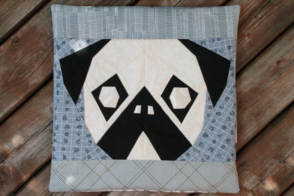 “Who Let the Pugs Out?” Foundation Paper Pieced PDF Pattern