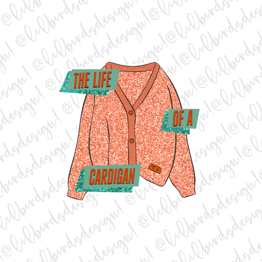 The Life of a Cardigan Waterproof Sticker