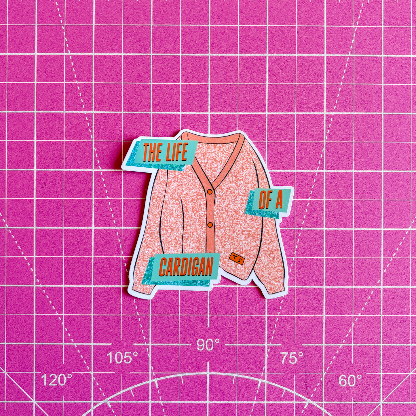 The Life of a Cardigan Waterproof Sticker