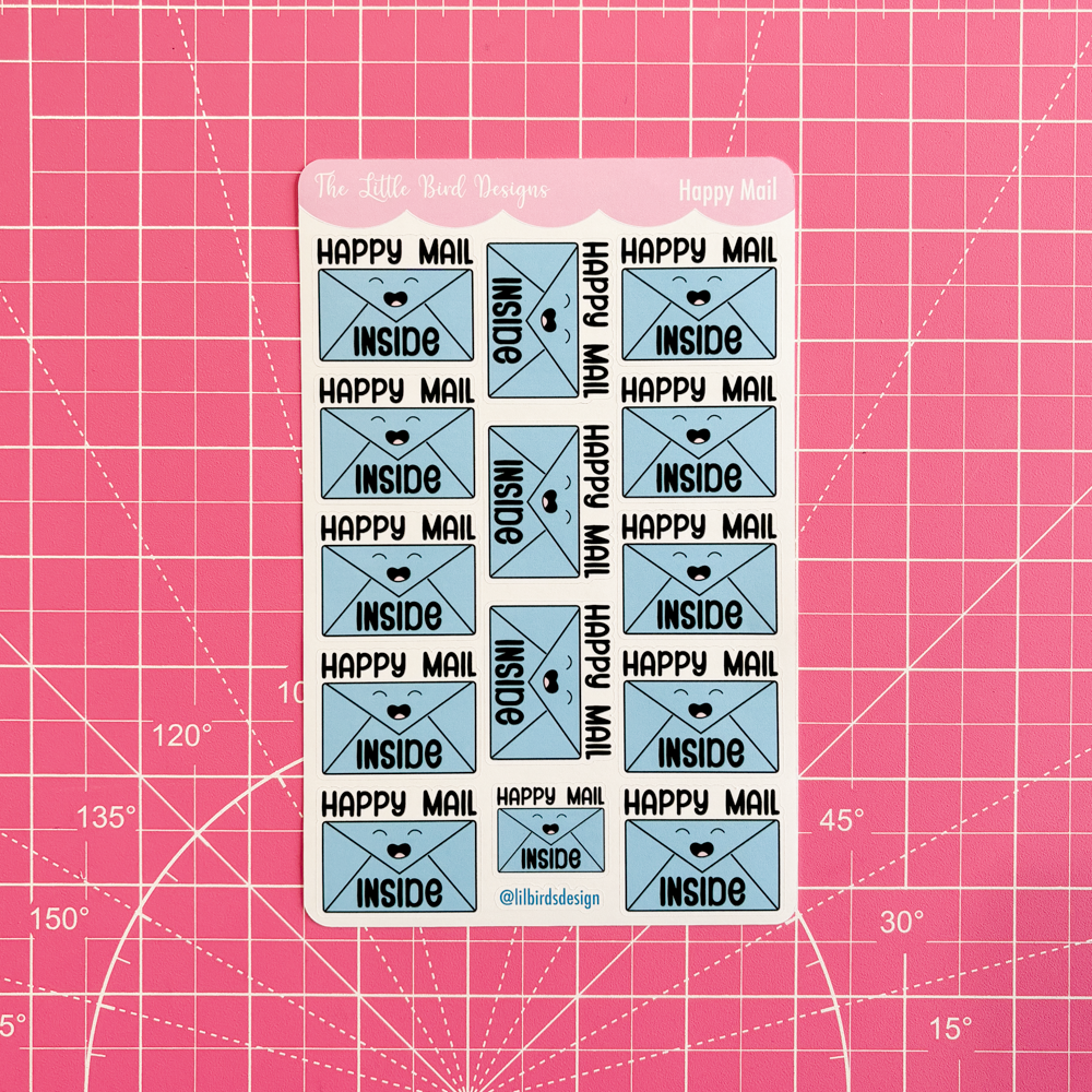Happy Mail Sticker Sheet