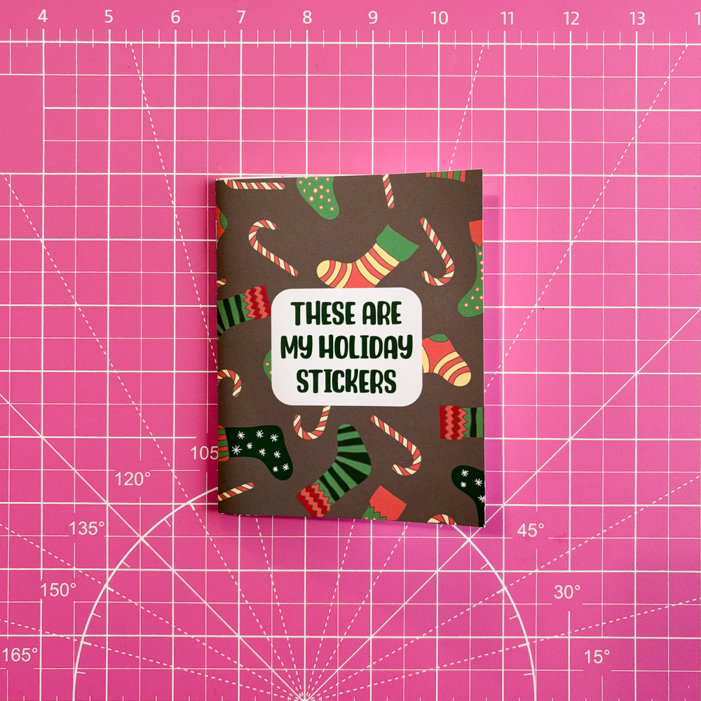 These are my Holiday Stickers Reusable Small Sticker Album