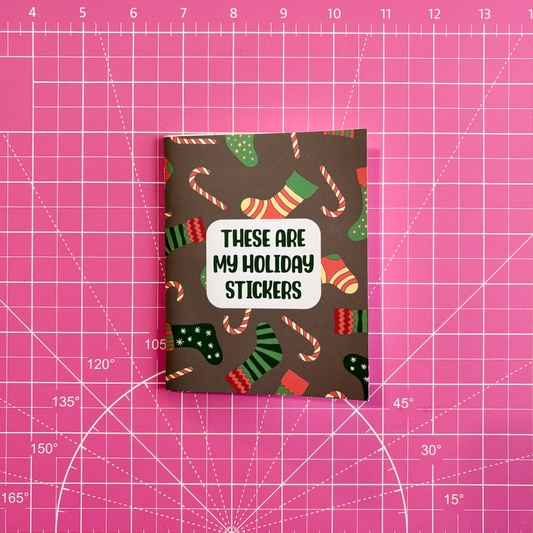 These are my Holiday Stickers Reusable Small Sticker Album