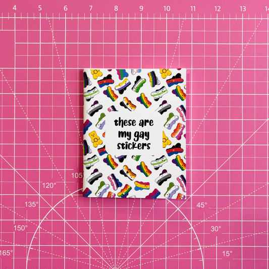 These are My Gay Stickers Reusable Small Sticker Album