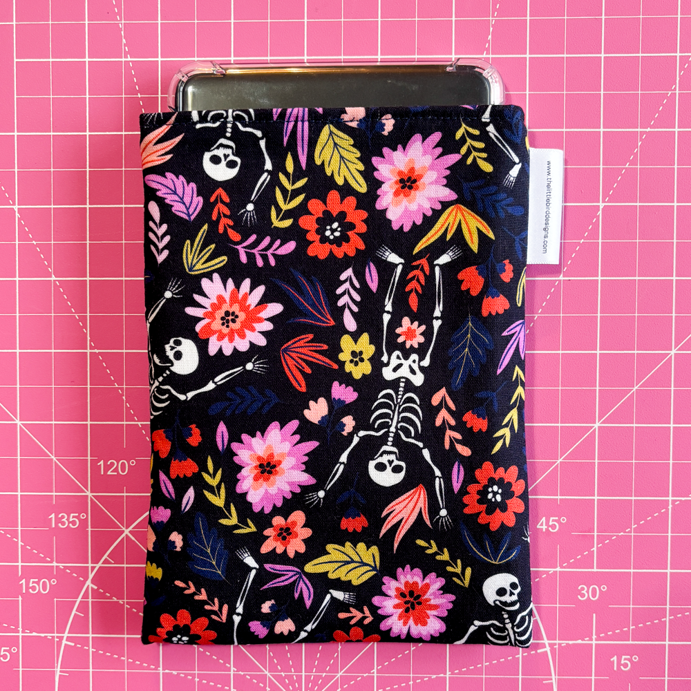 Skeleton Flowers Kindle Sleeve