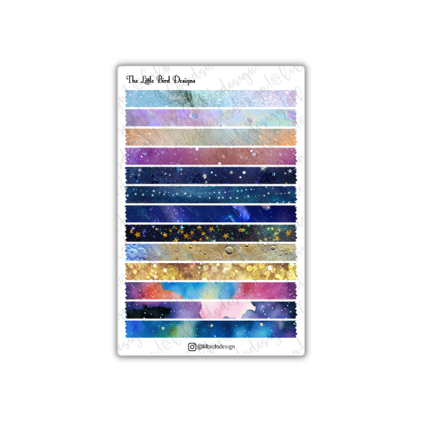 Space Decorative  Sticker Sheets