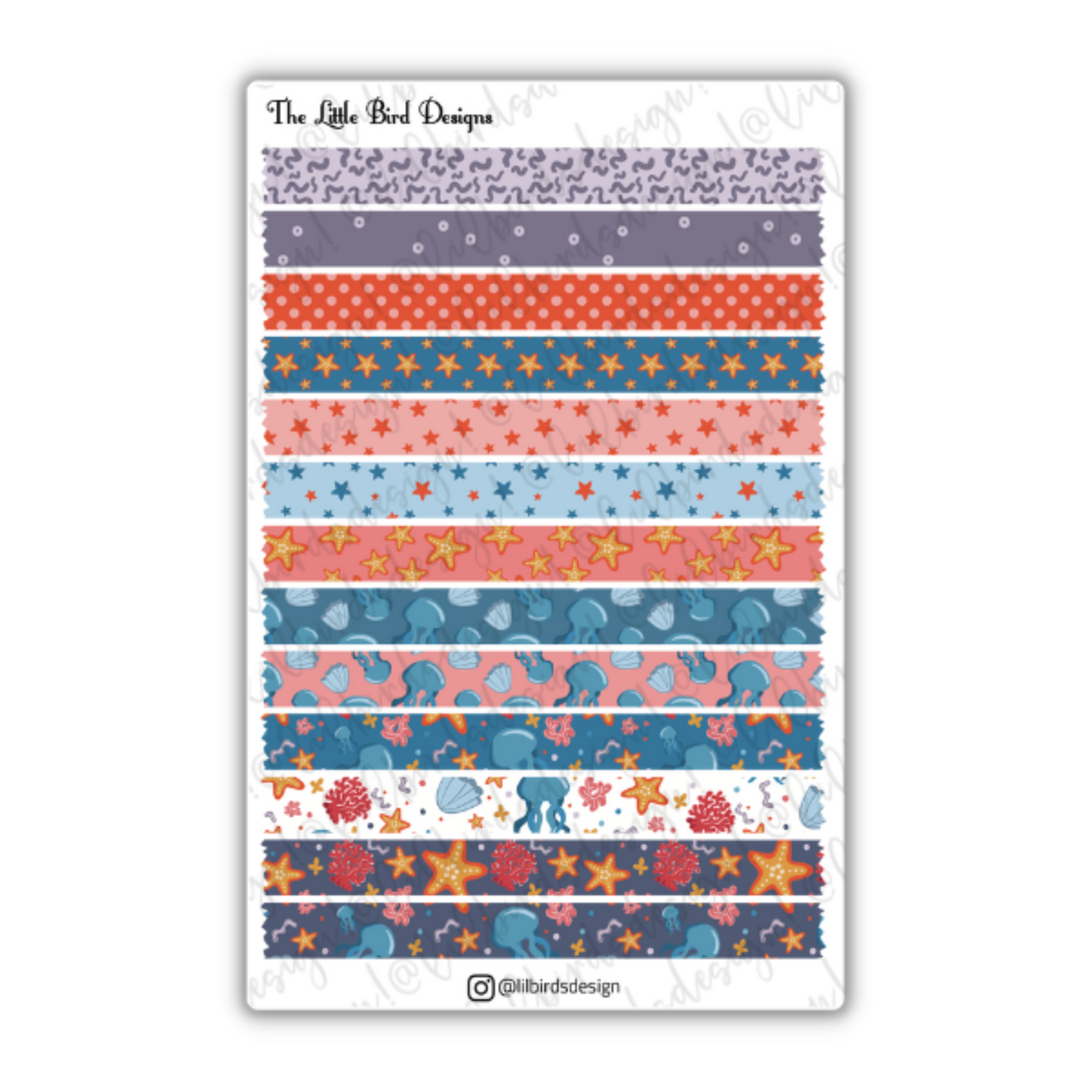 The Reef Life Sticker Sheets
