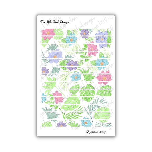 Watercolour Flowers Sticker Bundle
