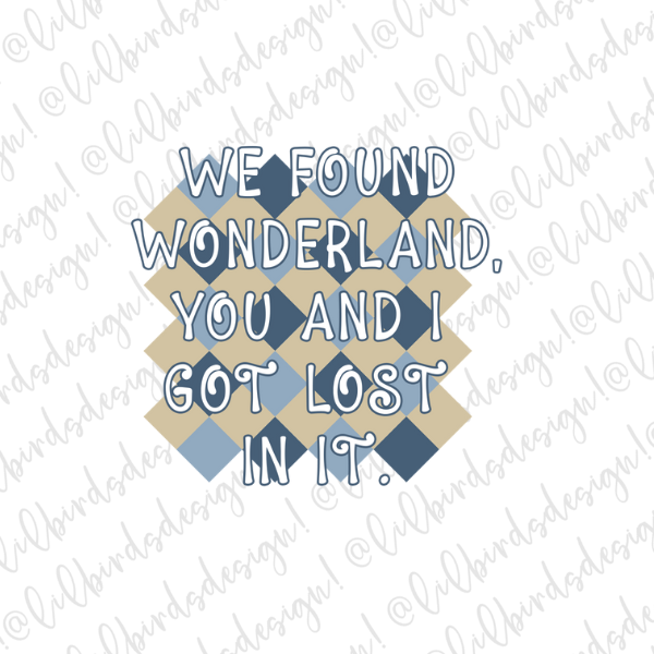 Wonderland Waterproof Vinyl Sticker