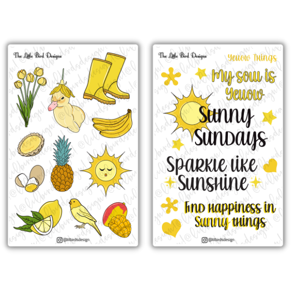 Yellow Things – Sticker Bundle