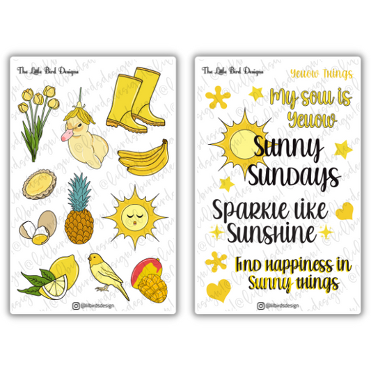 Yellow Things – Sticker Bundle