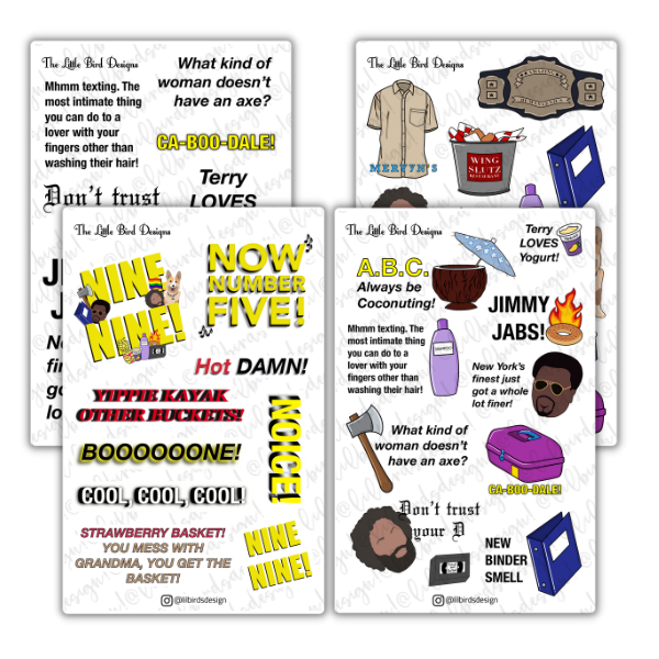 Nine-Nine - Brooklyn Nine-Nine Fan Art Sticker Sheets